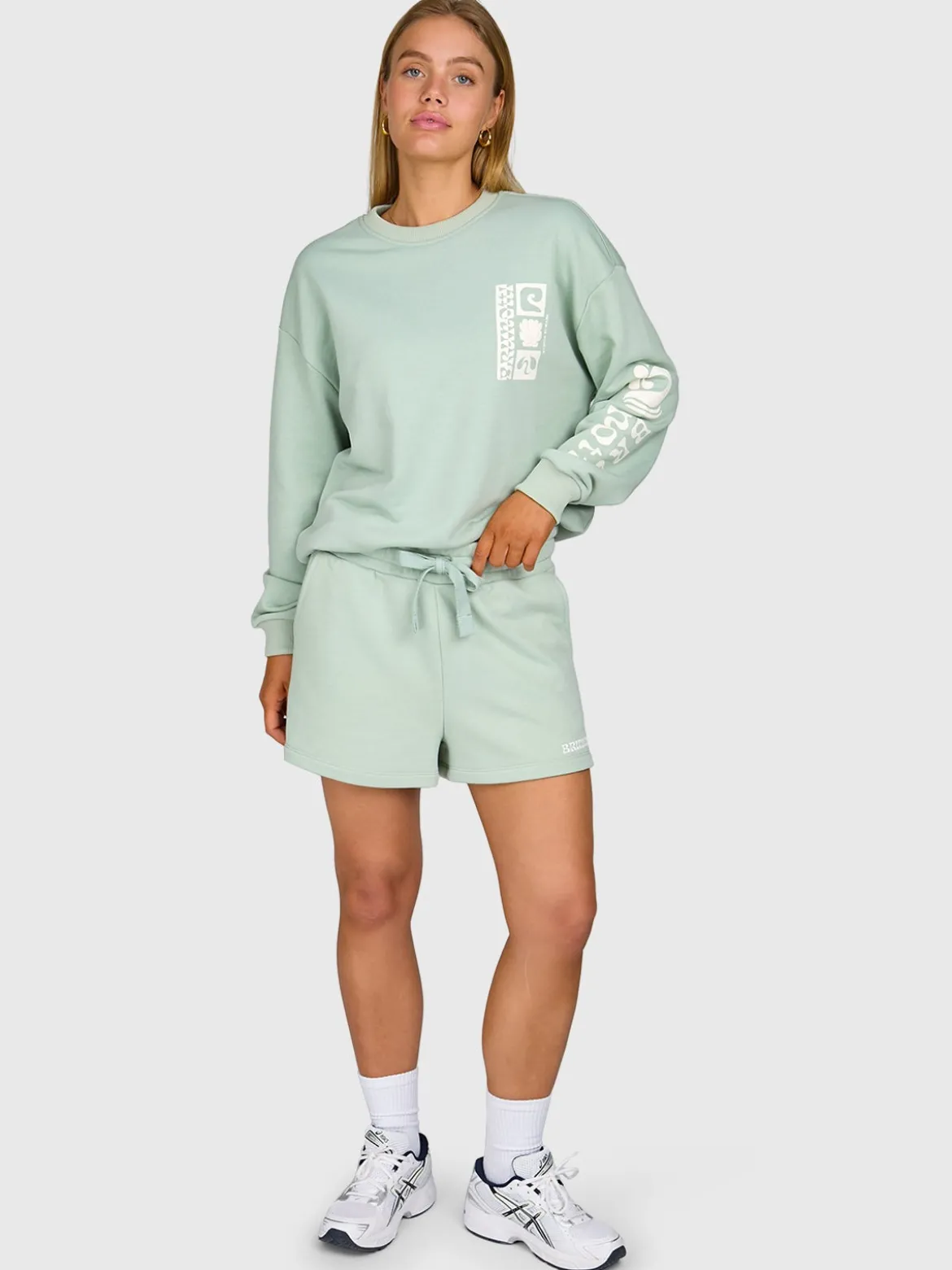 Yanouka Dames Sweater | Aqua Grey