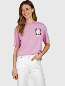 Zelday Dames T-shirt | Mauve Mist