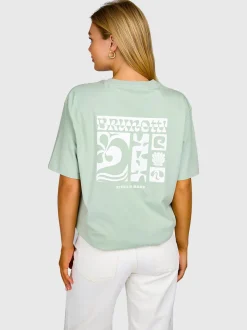 Zennanda Dames T-shirt | Aqua Grey