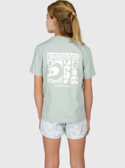 Zennandy Meisjes T-shirt | Aqua Grey