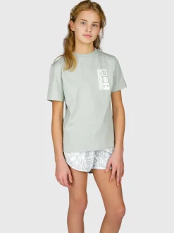 Zennandy Meisjes T-shirt | Aqua Grey