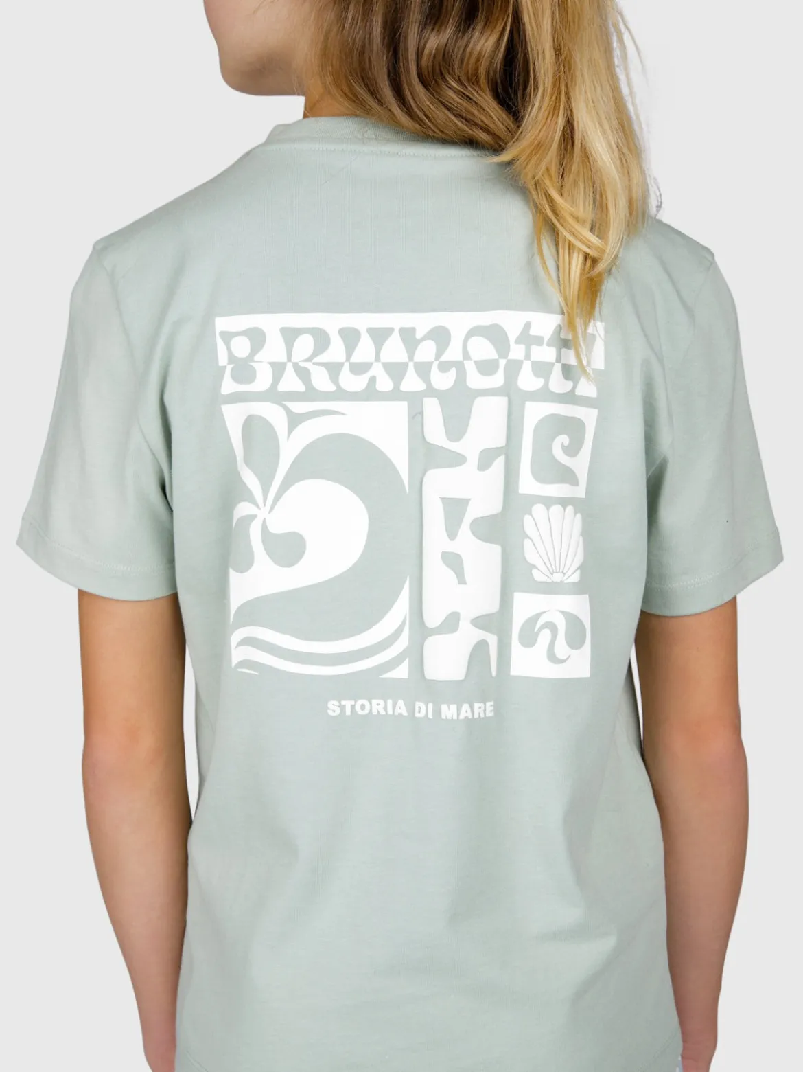 Zennandy Meisjes T-shirt | Aqua Grey